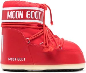 Moon Boot Icon logo-print ankle boots Red