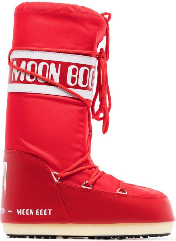 Moon Boot Icon logo snow boots Red