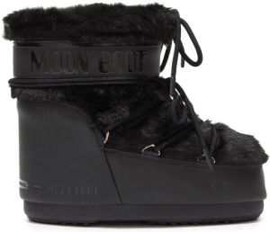 Moon Boot Icon Low faux-fur detail boots Black