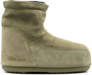 Moon Boot Icon Low suede snow boots Green