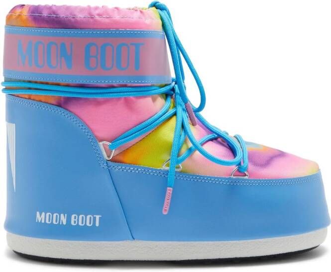 Moon Boot Icon Low Tie-Dye boots Blue