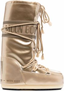 Moon Boot Icon metallic snow boots Gold
