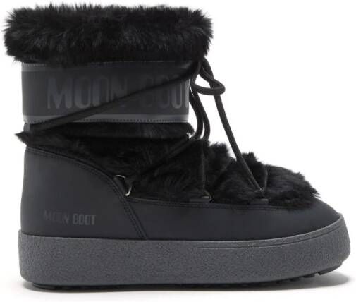 Moon Boot Kids Icon faux-fur snow boots Black