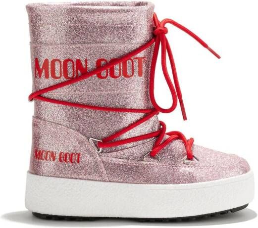 Moon Boot Kids Icon Junior glitter snow boots Pink