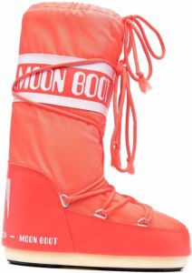 Moon Boot Kids Icon Junior lace-up snow boots Orange