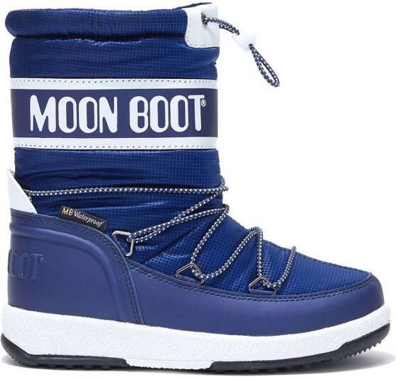 Moon Boot Kids Icon lace-up snow boots Blue