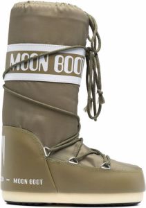 Moon Boot Kids Icon lace-up snow boots Green