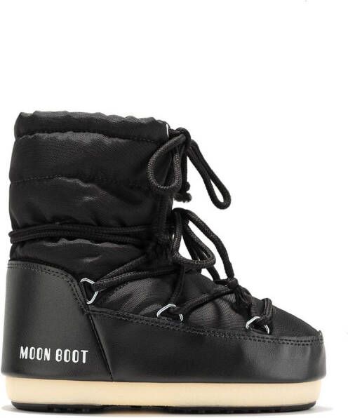 Moon Boot Kids Icon logo-print round-toe boots Black