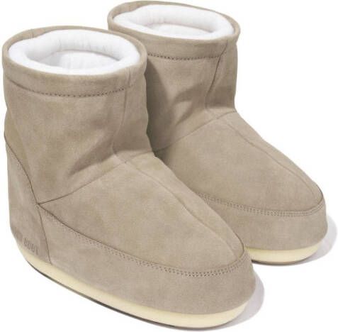 Moon Boot Kids Icon suede ankle boots Neutrals