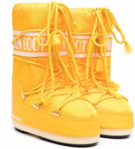 Moon Boot Kids lace-up Moon Boots Yellow