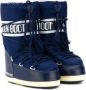 Moon Boot Kids logo lace-up snow boots Blue - Thumbnail 1