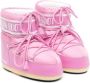 Moon Boot Kids logo-print lace-up ankle boots Pink - Thumbnail 1