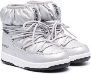 Moon Boot Kids ProTECHt low snow boots Silver