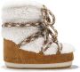 Moon Boot Kids shearling-trimmed ankle boots Brown - Thumbnail 1