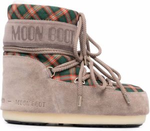 Moon Boot LAB69 Mars tartan snow boots Neutrals
