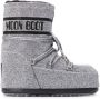Moon Boot lace up glitter detail boots Silver - Thumbnail 1