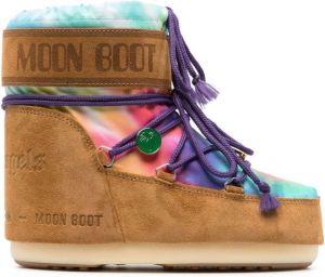 Moon Boot logo-print detail ski boots Brown