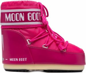 Moon Boot logo-print lace-up snow boots Pink