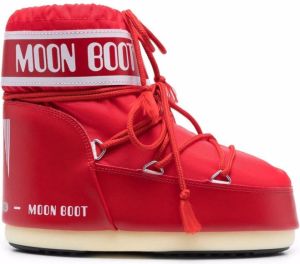 Moon Boot logo-print lace-up snow boots Red