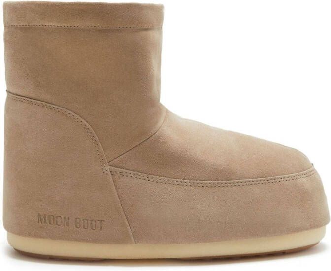 Moon Boot NOLACE LOW SUEDE ANKLE BOOT Neutrals