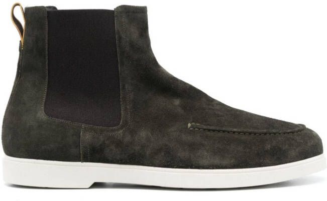 Moorer suede ankle boots Green