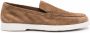 Moorer suede slip-on loafers Brown - Thumbnail 1