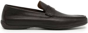 Moreschi Minorca pebbled loafers Brown