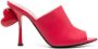Moschino 100mm heart-detail leather mules Red - Thumbnail 1