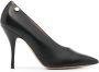 Moschino 100mm leather pumps Black - Thumbnail 1