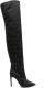 Moschino 105mm jacquard over-the-knee boots Black - Thumbnail 1