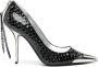 Moschino 110mm snakeskin-effect leather pumps Black - Thumbnail 1