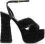 Moschino 150mm block heel sandals Black - Thumbnail 1