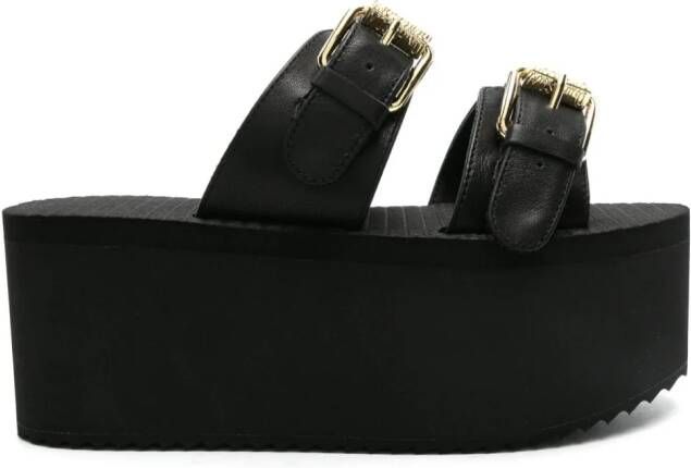 Moschino 70mm platform sandals Black