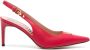 Moschino 75mm slingback leather pumps Red - Thumbnail 1