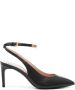 Moschino 80mm leather pumps Black - Thumbnail 1
