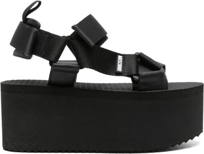 Moschino 80mm platform sandals Black