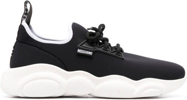 Moschino almond-toe running sneakers Black