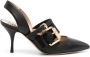 Moschino buckle-straps pointed-toe pumps Black - Thumbnail 1