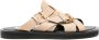 Moschino buckled suede slides Brown - Thumbnail 1