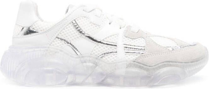 Moschino chunky lace-up sneakers White