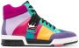Moschino colour-block high-top sneakers Pink - Thumbnail 1