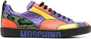 Moschino colour-block low-top sneakers Purple