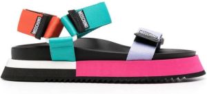 Moschino colour-block sandals Purple