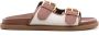 Moschino double-buckle panelled sandals Neutrals - Thumbnail 1