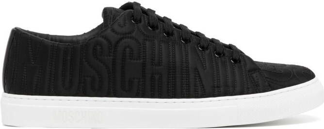 Moschino embroidered-logo low-top sneakers Black