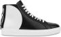 Moschino faux-leather hi-top sneakers Black - Thumbnail 1