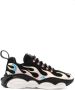 Moschino flame-effect lace-up sneakers Black - Thumbnail 1