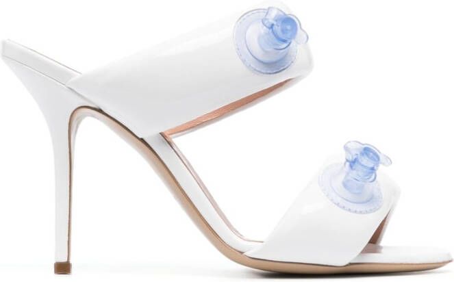 Moschino inflatable-effect 110mm mules White