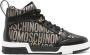 Moschino jacquard-logo high-top sneakers Black - Thumbnail 1