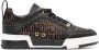 Moschino jacquard-logo panelled ow-top sneakers Brown - Thumbnail 1